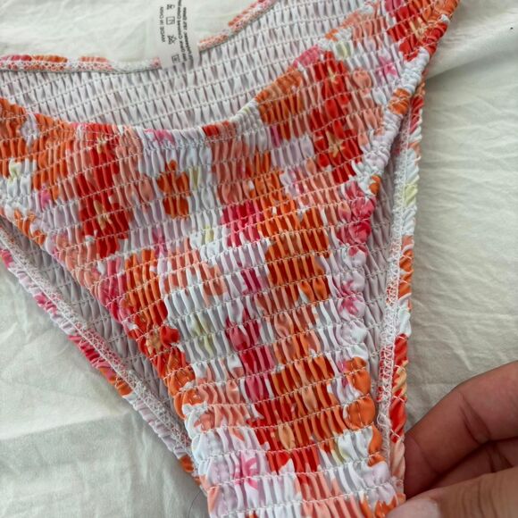 SHEIN Pink Orange Sz M Matching Bikini 2 Piece Swimwear Bikini Summer Medium Set - Picture 2 of 3